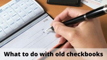 how to dispose of old checkbooks